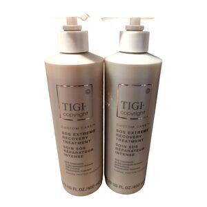 2X TIGI Copyright Custom Care SOS Extreme Recovery Treatment 15.22 oz New